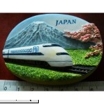 Japanese Bullet Train Mount Fuji Japan Thai Magnet Hand Made Craft  B009680OYY